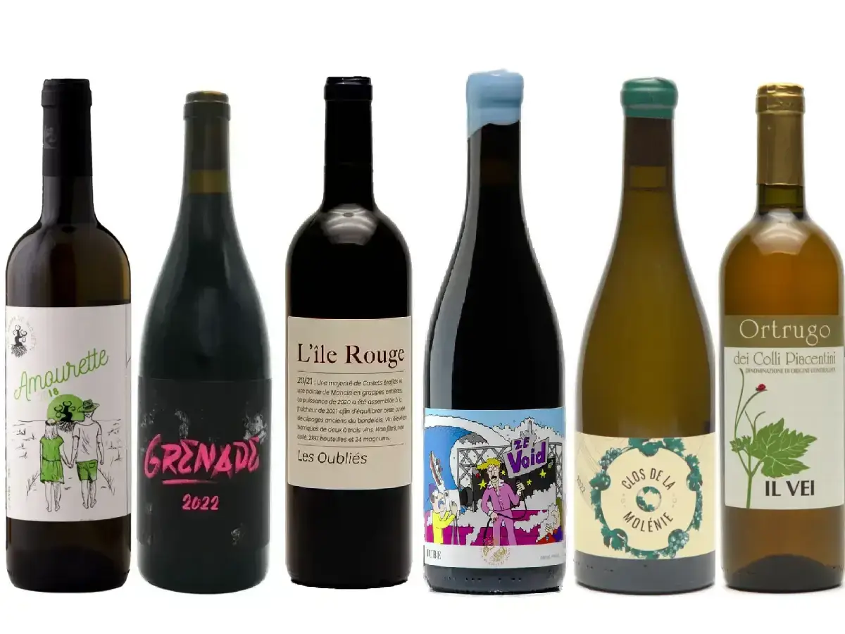 Fra Classic to Funky naturvin smagekasse: 6 forskellige natur vine! Hent din naturvin på Nørrebro - altid naturvin på tilbud!