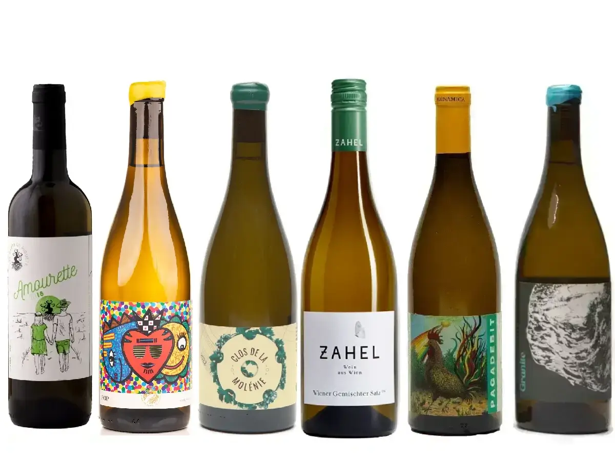 Hvid naturvin smagekasse - Her får du seks forskellige hvidvin naturvin af meget høj kvalitet!