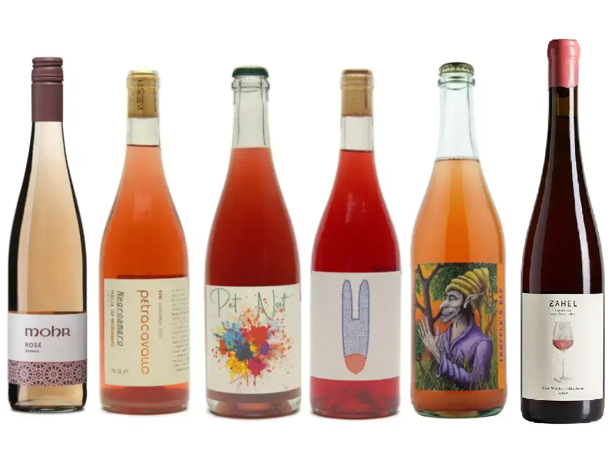 Rosévin naturvin smagekasse: 6 forskellige naturvin rosévine fra 5 forskellige producenter! Det her er et godt naturvin tilbud!