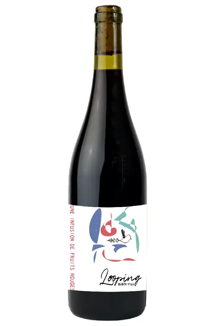 Looping - Sprød og frisk økologisk rødvin med lette tanniner fra Banjo Vino! På Syrah og Grenache. Se hele udvalget - Bland seks vine og spar 15%!