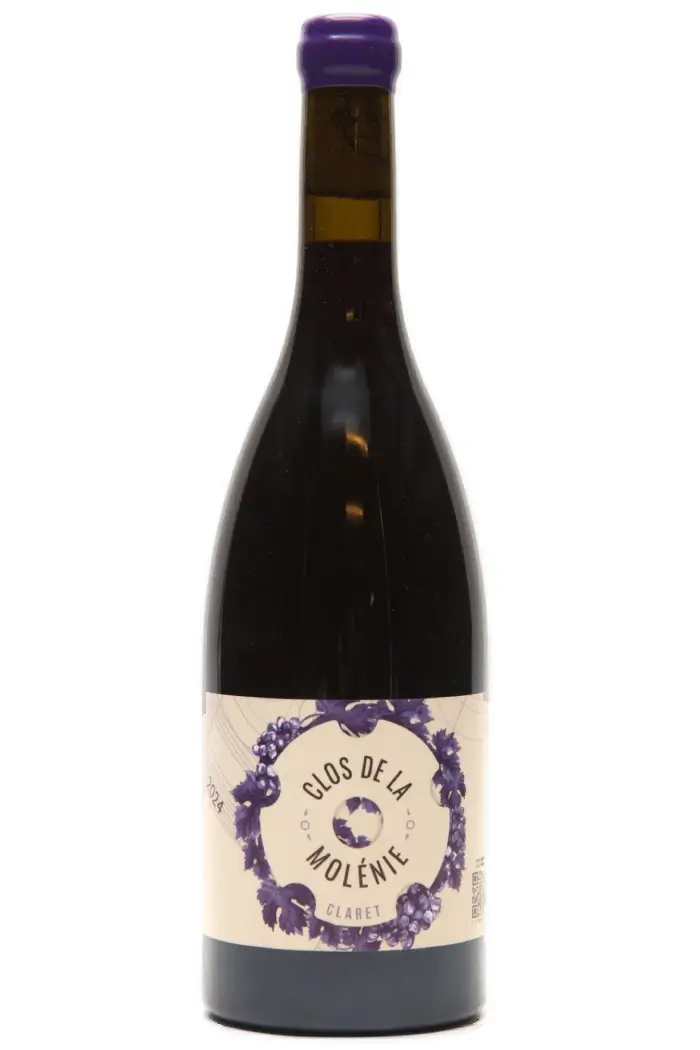 Clos de la Molénie Claret 2024: Let natur rødvin fra Bordeaux! Naturvin fra vores eksklusive biodynamiske hus i Bordeaux - Frugt, frugt, frugt!