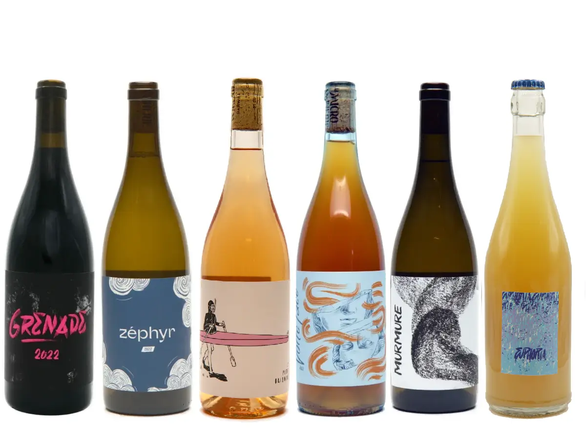 La Micro Winerie smagekasse: Fuld kreativitet helt uden slot og marker! Det er fantastisk skønne naturvine fra en ung kreativ winemaker!