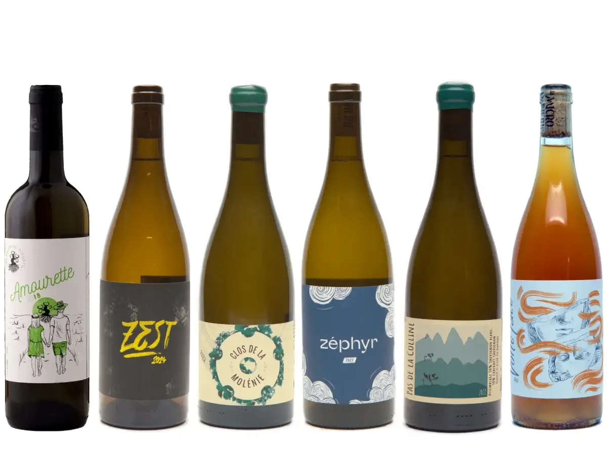 Sauvignon Blanc smagekasse: Høj syre, aromatisk og frisk stil! Prøv 6 flasker fra tre forskellige producenter! Sauvignon Blanc er kendt for sin høje syre, aromatiske profil og friske stil! Den kommer oprindeligt fra Bordeaux i Frankrig - og det er her, at vi finder vores meget spændende udvalg af Sauvignon Blanc vine.   Vi har seks forskellige flasker hvor du virkelig kan opleve, hvad druen kan! Når den er lagret på ståltanke og på egetræsfade! Når den er lavet som hvidvin og som orangevin! Når den er lavet som almindelig vin og som pet nat! Vinene er økologiske og biodynamiske - og med et minimum af sulfitter! - Vi håber, at du har lyst til at prøve dem i vores Sauvignon Blanc smagekasse!